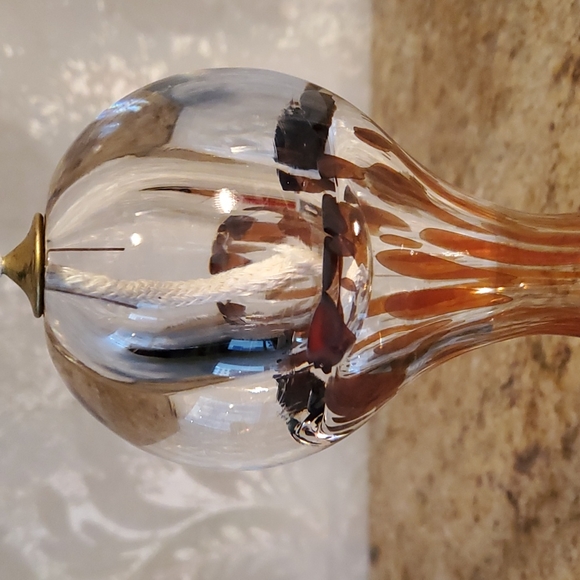 2/20$/ Hand blown glass oil lamp - Picture 3 of 13